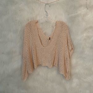 Free People cover up/crop top